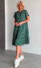 Сукня «Клотильда» зеленого кольору з принтом