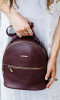 Шкіряний рюкзак «Кайлі» кольору марсала
