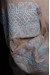 Вышиванка «Ольшанка» бежевого цвета с голубым орнаментом
