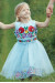 Платье для девочки «Светочка» голубого цвета