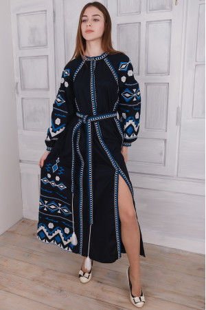 Сукня «Модрина» темно-синього кольору