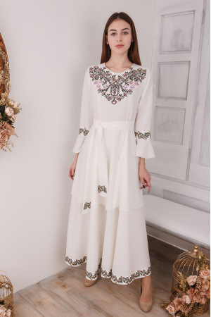 Платье «Вероника» белого цвета