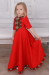 Сукня для дівчинки «Ярослава» червоного кольору