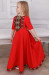 Платье для девочки «Ярослава» красного цвета