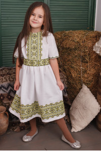 Платье для девочки «Яворина» белого цвета