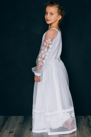 Платье для девочки «Ангелина» белого цвета