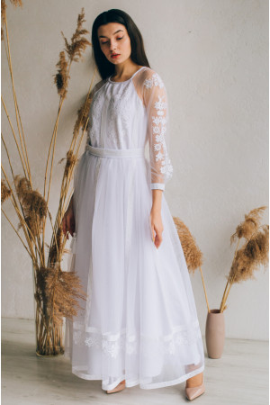Платье «Ангелина» белого цвета