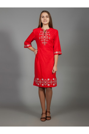 Платье «Аллегро» красного цвета