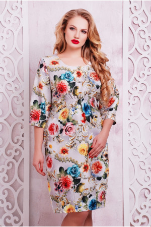 Платье «Виктория» с цветочным принтом