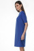 Платье «Леля» синего цвета с коротким рукавом