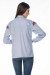 Блуза «Адель» біло-блакитного кольору