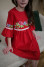 Сукня для дівчинки «Квіткова гладь» червоного кольору