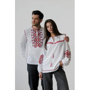 Парний комплект вишиванок «Батьківський дар» білого кольору