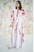 Платье с клиньями «Фантазия» с красным орнаментом