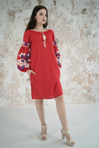 Платье «Левада» красного цвета