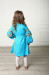 Сукня для дівчинки «Грація Бохо» бірюзового кольору