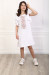 Платье для девочки «Цветущая волна» белого цвета