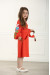 Сукня для дівчинки «Квіткова гілка» помаранчевого кольору