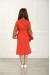 Сукня для дівчинки «Квіткова гілка» помаранчевого кольору