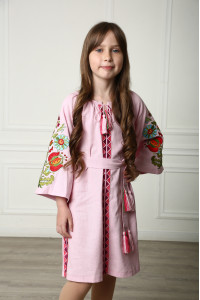 Платье для девочки «Сказочное» розового цвета