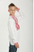 Вышиванка для мальчика «Атаман» белая с красным орнаментом