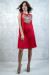 Платье «Звуки лета» красного цвета