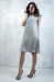 Сукня «Перо павича» сірого кольору