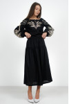 Embroidered shirt "Native Ear of Corn" in black
