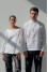 Pair of embroidered shirts "Romance" in white