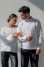 Pair of embroidered shirts "Romance" in white