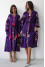 Set of embroidered dresses "Beauty" in purple