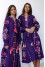 Set of embroidered dresses "Beauty" in purple