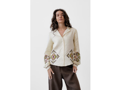 Embroidery "Pleiade of Patterns" milky color