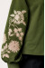 Женский свитшот «Декоративные цветы» цвета хаки