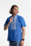 Men's embroidered shirt "Magic Element" electric color, SS