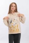 Embroidered sweatshirt for girls 