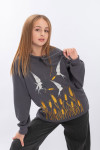 Embroidered sweatshirt for girls 