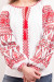 Вышиванка «Роскошь» с красным орнаментом