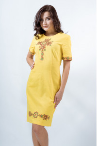  Сукня «Вишуканість» жовтого кольору