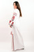 Платье «Цветочная фантазия» белого цвета, длинное
