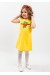 Платье для девочки «Улыбка розы» желтого цвета