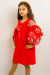 Платье для девочки «Роскошь» красного цвета