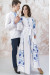 Вышитое платье «Очарование» белого цвета с клиньями