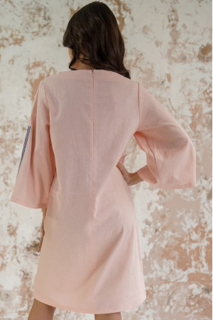 Платье «Гуцулка» персикового цвета