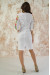 Сукня «Український букет» білого кольору