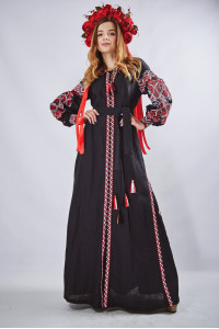 Платье "Фортуна" черного цвета