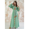 Pistachio-colored dress 