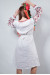 Платье «Оберег» белого цвета