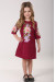 Сукня для дівчинки «Лілея» вишневого кольору