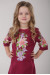 Платье для девочки «Лилия» вишневого цвета